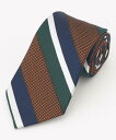 J.PRESS 【JAPANESE SILK FRESCO TIE COLLECTION】マルチストライプ ネクタイ ジェイプレス スーツ・フォーマル ネクタイ・蝶ネクタイ カーキグリーン ブラウン ネイビー【送料無料】(4)
