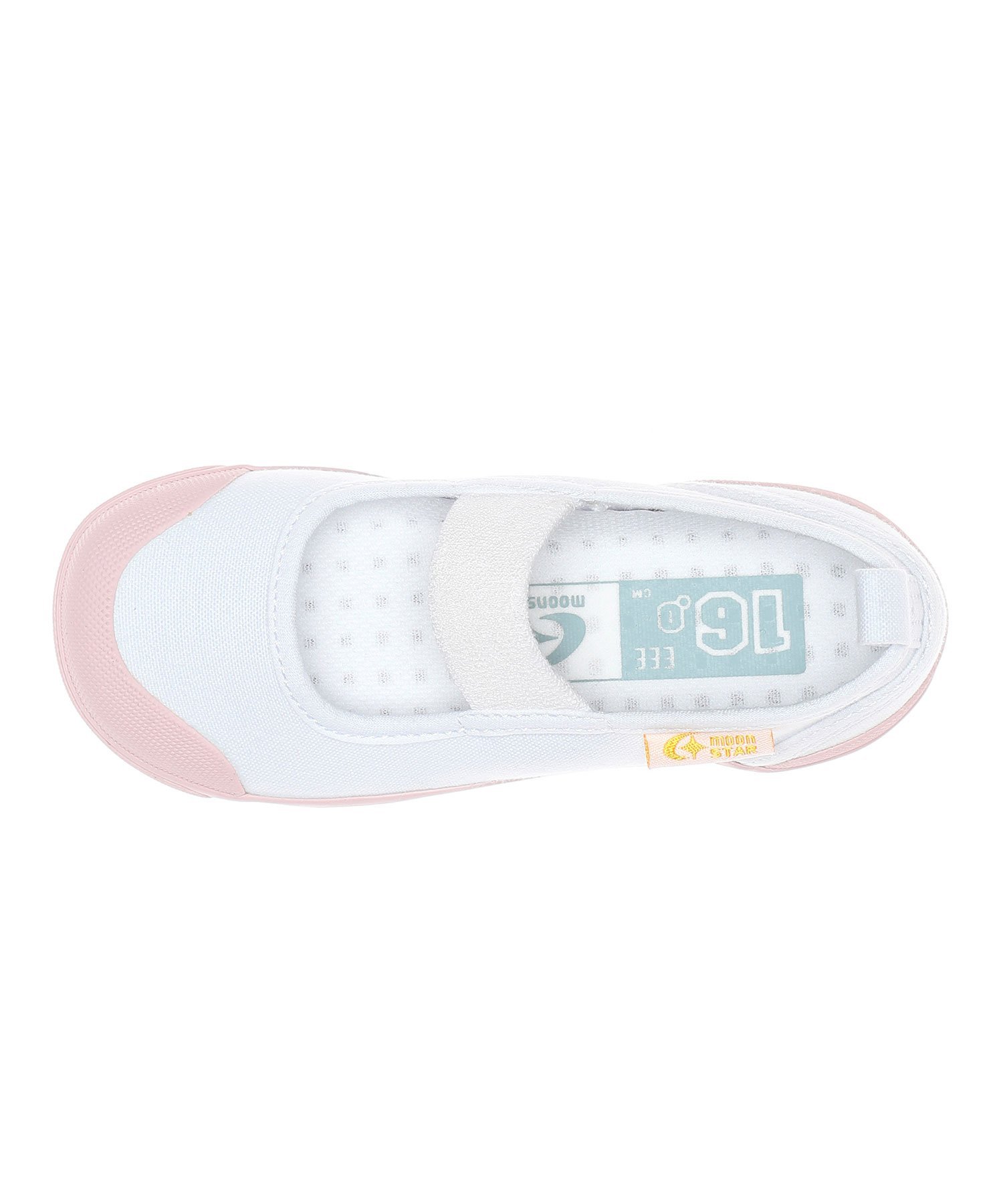 【SALE／10%OFF】CARROT 【MoonStar】CR ST11 3E ピーチ 幅広 甲高 上履き ピンク ...
