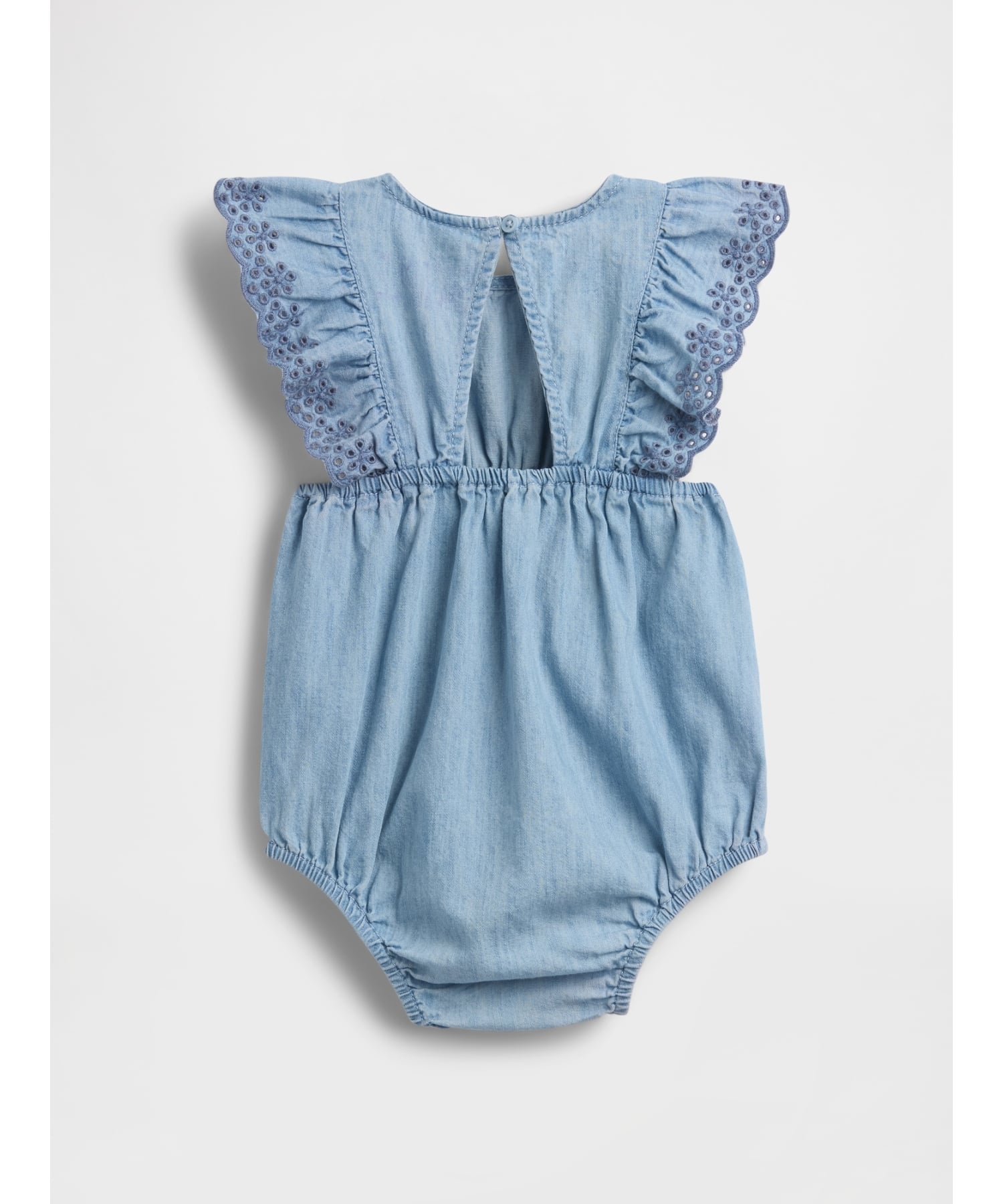 GAP (K)アイレット デニムカバーオール (ベビー) ギャップ マタニティウェア・ベビ...