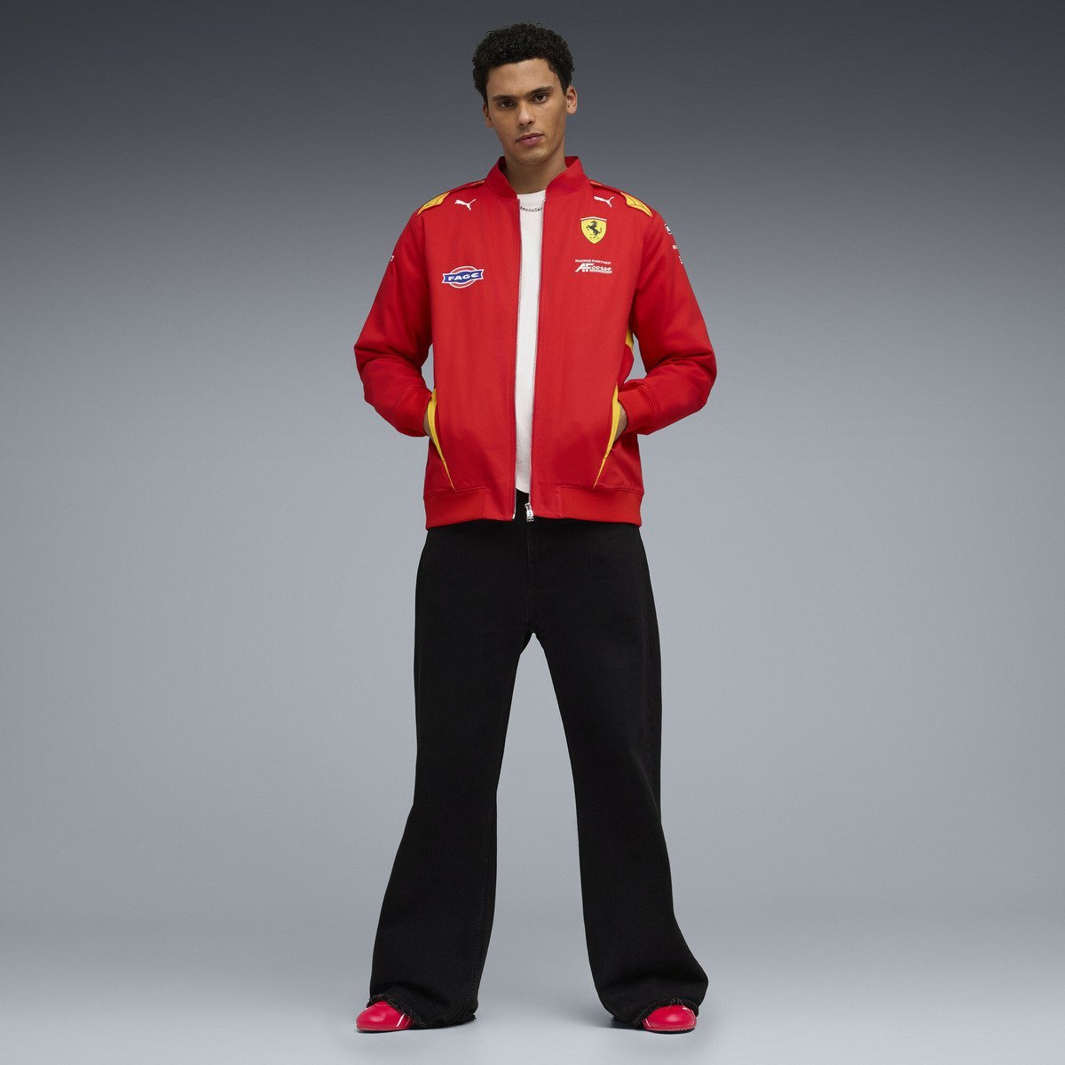 ユニセックス フェラーリ LMH レプリカ ジャケット Ferrari Hypercar RP Jacket プーマ ジャケット・アウター その他のジャケット・アウター レッド
