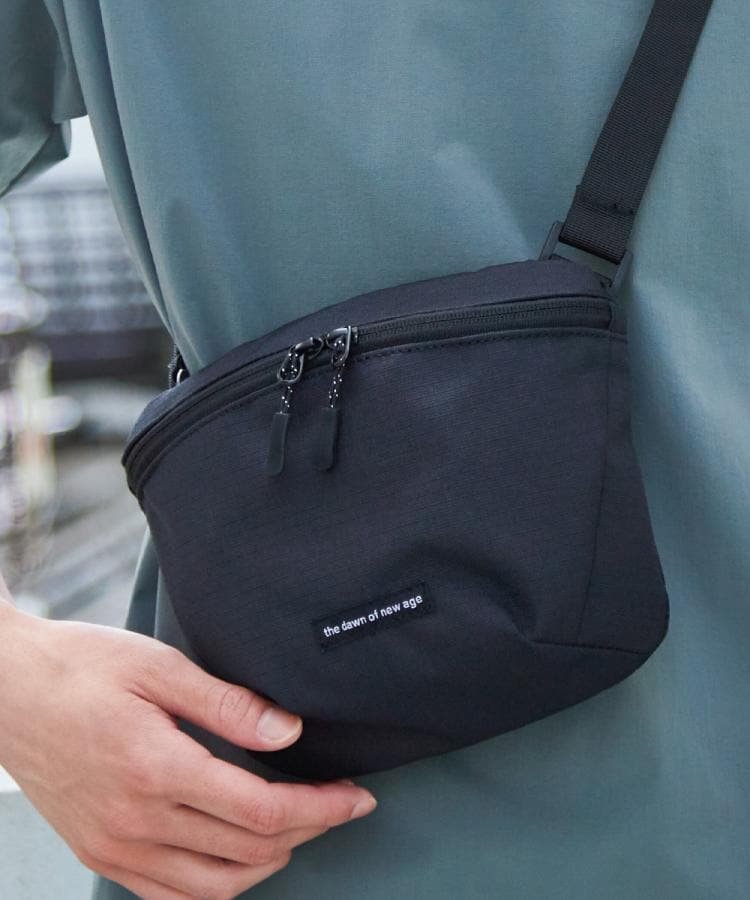 【SALE／9%OFF】THE SHOP TK ナイロン ミニサコッシュバッグ ザ ショップ ティーケー バッグ ボディバッグ・ウエストポーチ ブラック