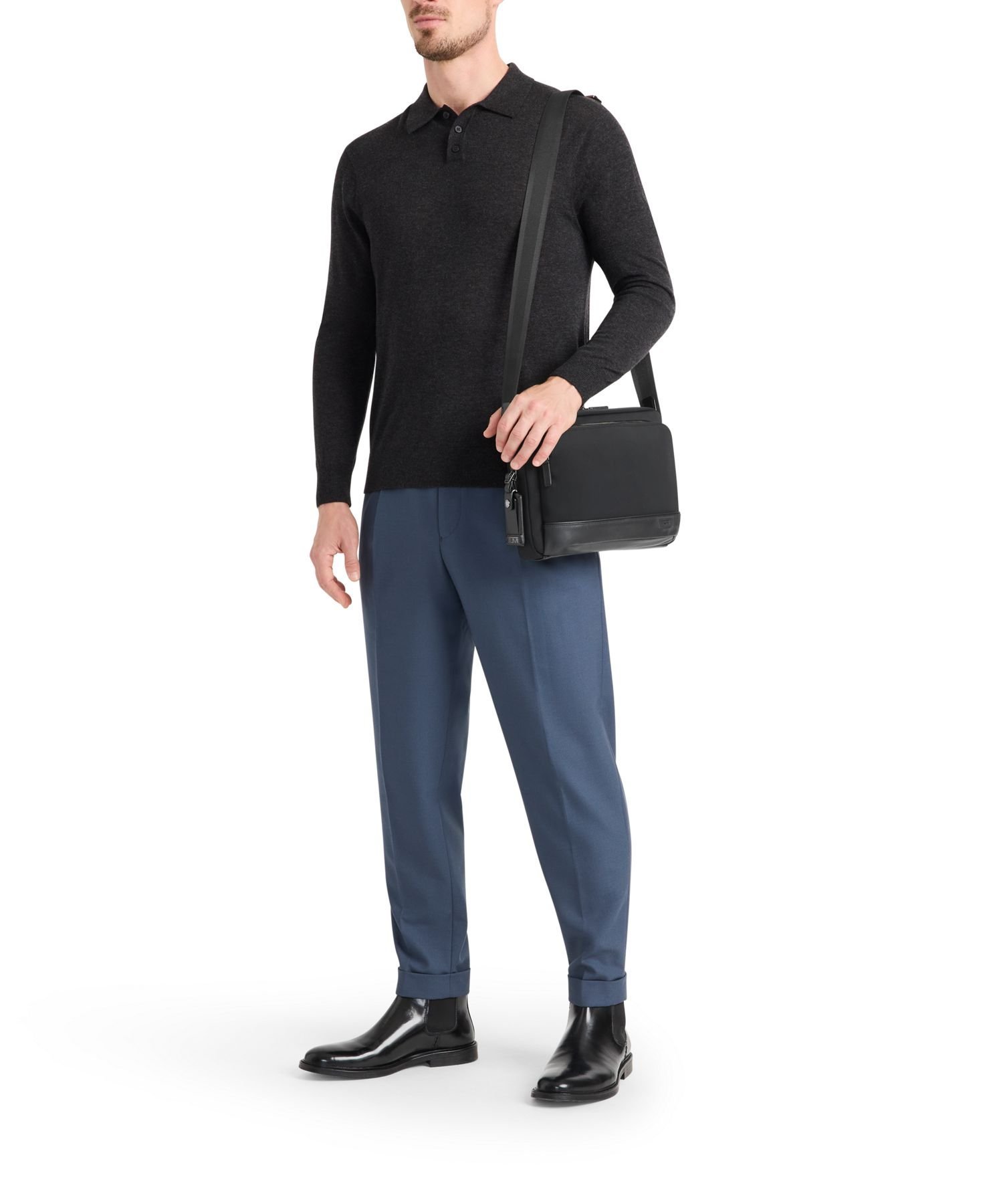 【TUMI公式店】HARRISON 「レオ」クロスボディ トゥミ バッグ ショルダーバッグ ブラック