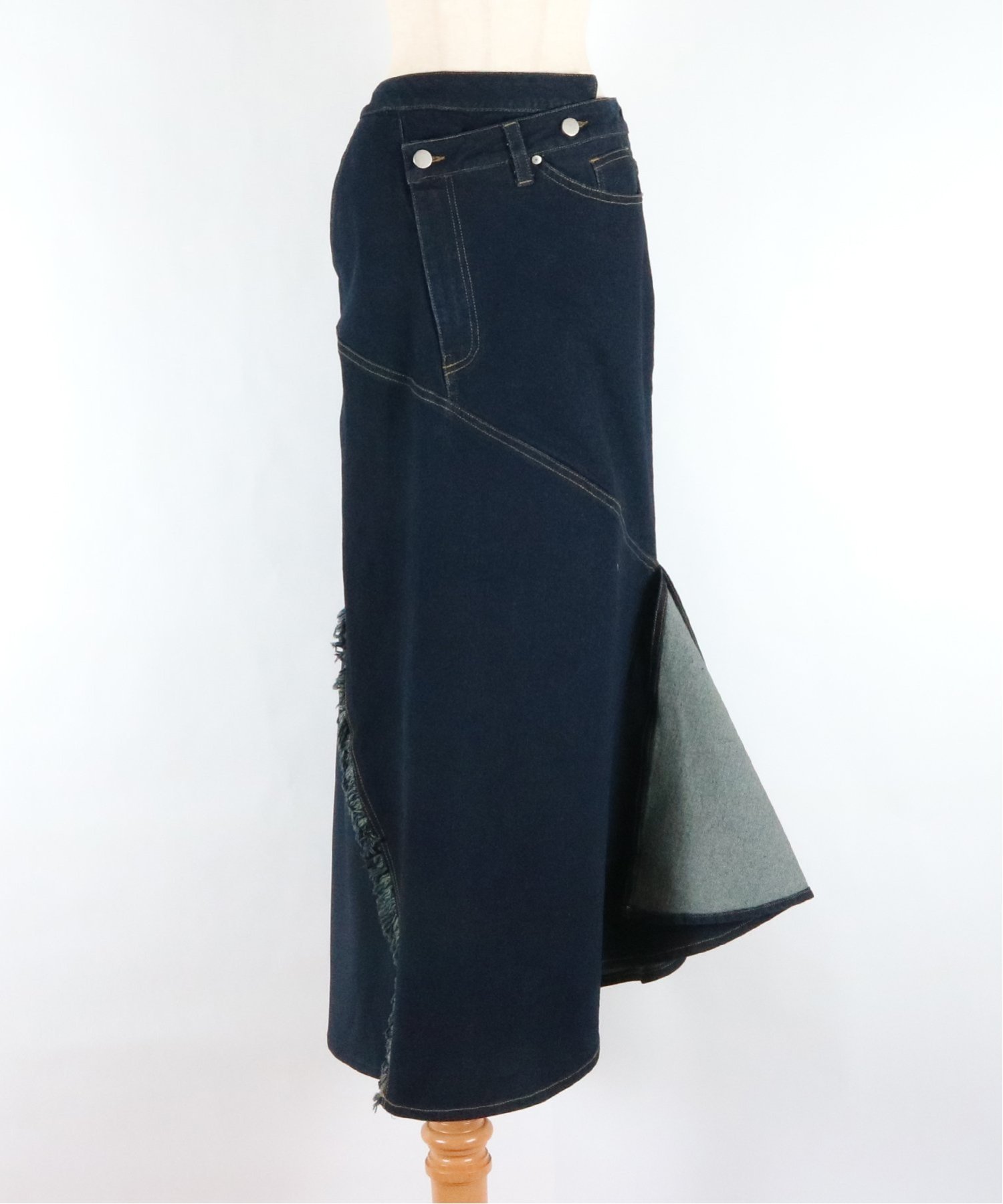 AULA AILA MERMAID DENIM SKIRT アウラアイラ スカート その他のスカート ブルー ブラック【送料無料】のサムネイル