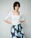 【SALE/30%OFF】GRACE CONTINENTAL スクエアーネックトップ グレースコンチネンタル トップス その他のトップス ホワイト ブラック【送...