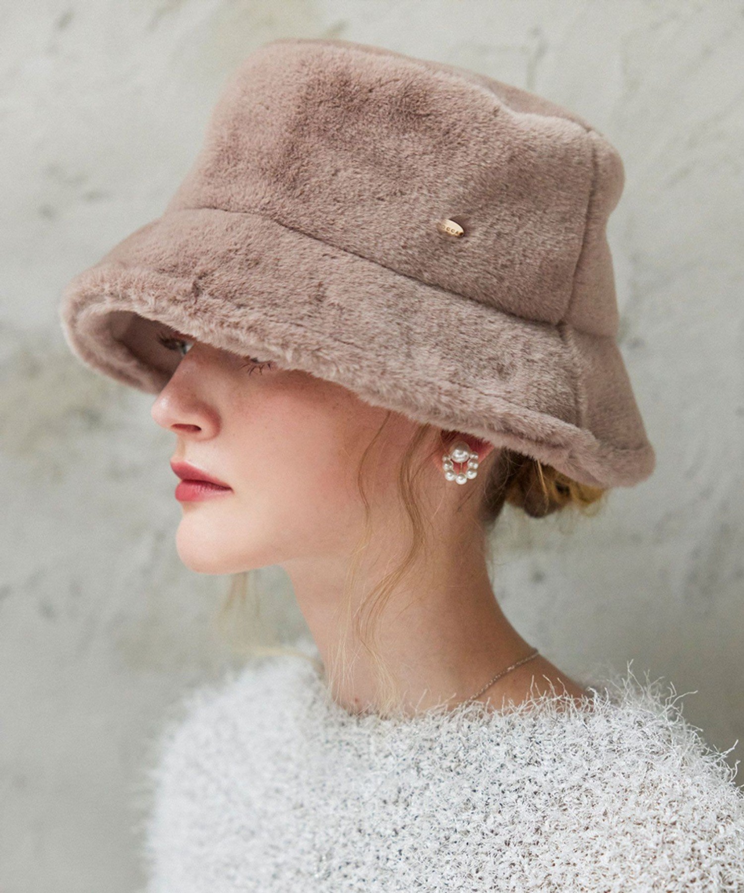 TOCCA 【UVカット・吸水速乾・防臭】FUR BUCKETHAT バケットハット トッカ 帽子 ハット ベージュ ブラック【送料無料】のサムネイル