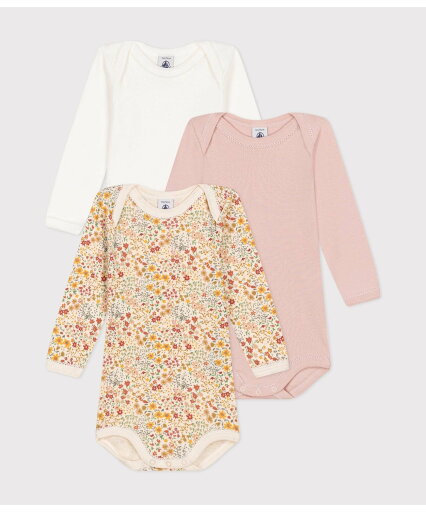 【SALE/20%OFF】PETIT BATEAU 長袖ボディ3枚組 プチバトー マタニティウェア・ベビー用品 ロンパース・カバーオール【送料無料】 【SALE/20%OFF】PETIT BATEAU 長袖ボディ3枚組 プチバトー マタニティウェア・ベビー用品 ロンパース・カバーオール【送料無料】