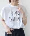 SHIPS WOMEN <洗濯機可能>プラチナ ヴェール TEE シップス トップス カットソー・Tシャツ ホワイト ブラウン【送料無料】