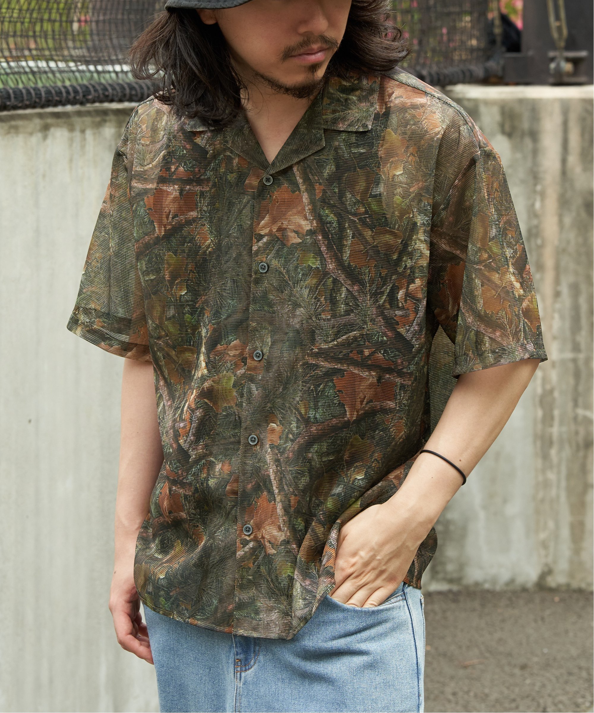 楽天Rakuten Fashion【SALE／10％OFF】VENCE share style MENs メッシュ総柄半袖シャツ ヴァンス エクスチェンジ トップス シャツ・ブラウス ベージュ ブラウン【送料無料】
