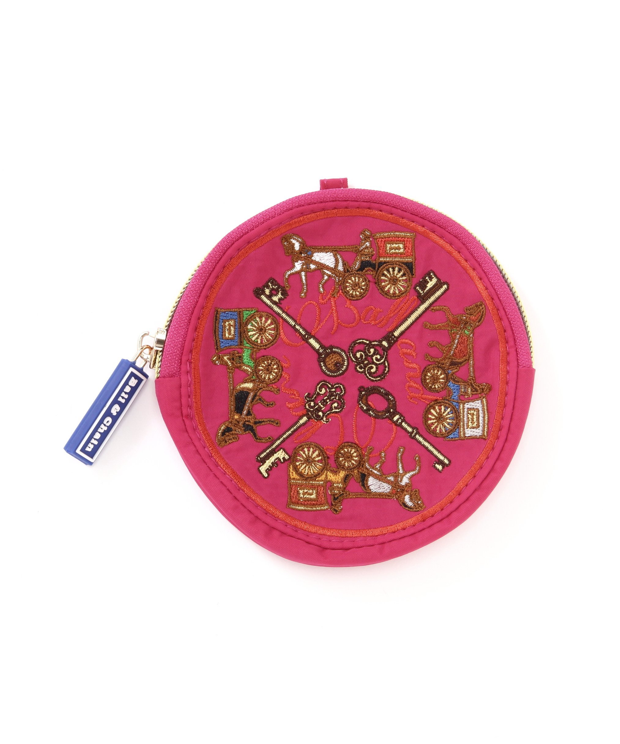 B'2nd Ball&Chain(ボールアンドチェーン) KEY&CARRIAGE Circle pouch ビーセカンド バッグ その他のバッグ ベージュ ピンク ネイビーのサムネイル