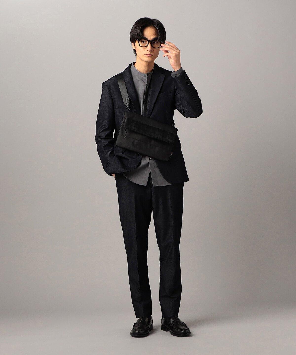 COMME CA MEN 【吸水速乾・撥水】【2WAY】CORDURA(R)ナイロンクラッチバッグ コムサメン バッグ その他のバッグ ブラック【送料無料】