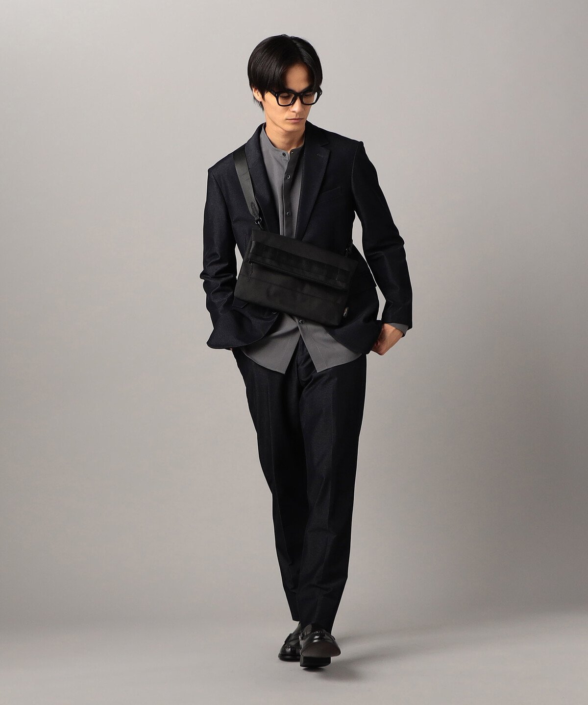 COMME CA MEN 【吸水速乾・撥水】【2WAY】CORDURA(R)ナイロンクラッチバッグ コムサメン バッグ その他のバッグ ブラック【送料無料】