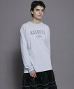 【SALE／50 OFF】MAISON SPECIAL ACCIDENT Handouted Long Sleeve T-shirt メゾンスペシャル トップス カットソー Tシャツ グレー ホワイト レッド【送料無料】