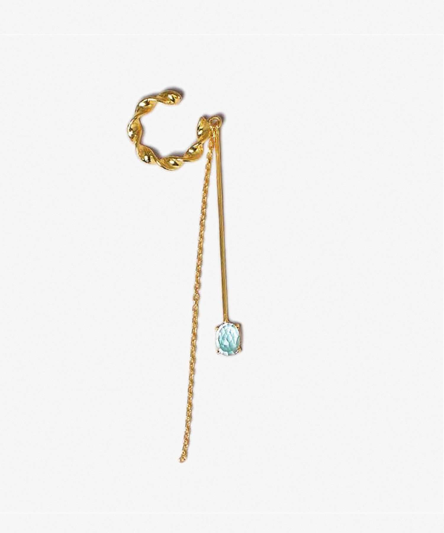 WISP JEWELRY SV925ブルートパーズイヤーカフ(AEREC20155) ウィスプジュエリー アクセサリー・腕時計 イヤリング・イヤーカフ イエロー【送料無料】