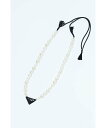 TOGA TOO Triangle pearl necklace トーガ アクセサリー・腕時計 ネックレス ホワイト レッド ブラック【送料無料】