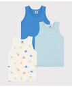 【SALE/10%OFF】PETIT BATEAU タンクトップ3枚組 プチバトー インナー・ルームウェア その他のインナー・ルームウェア【送料無料】