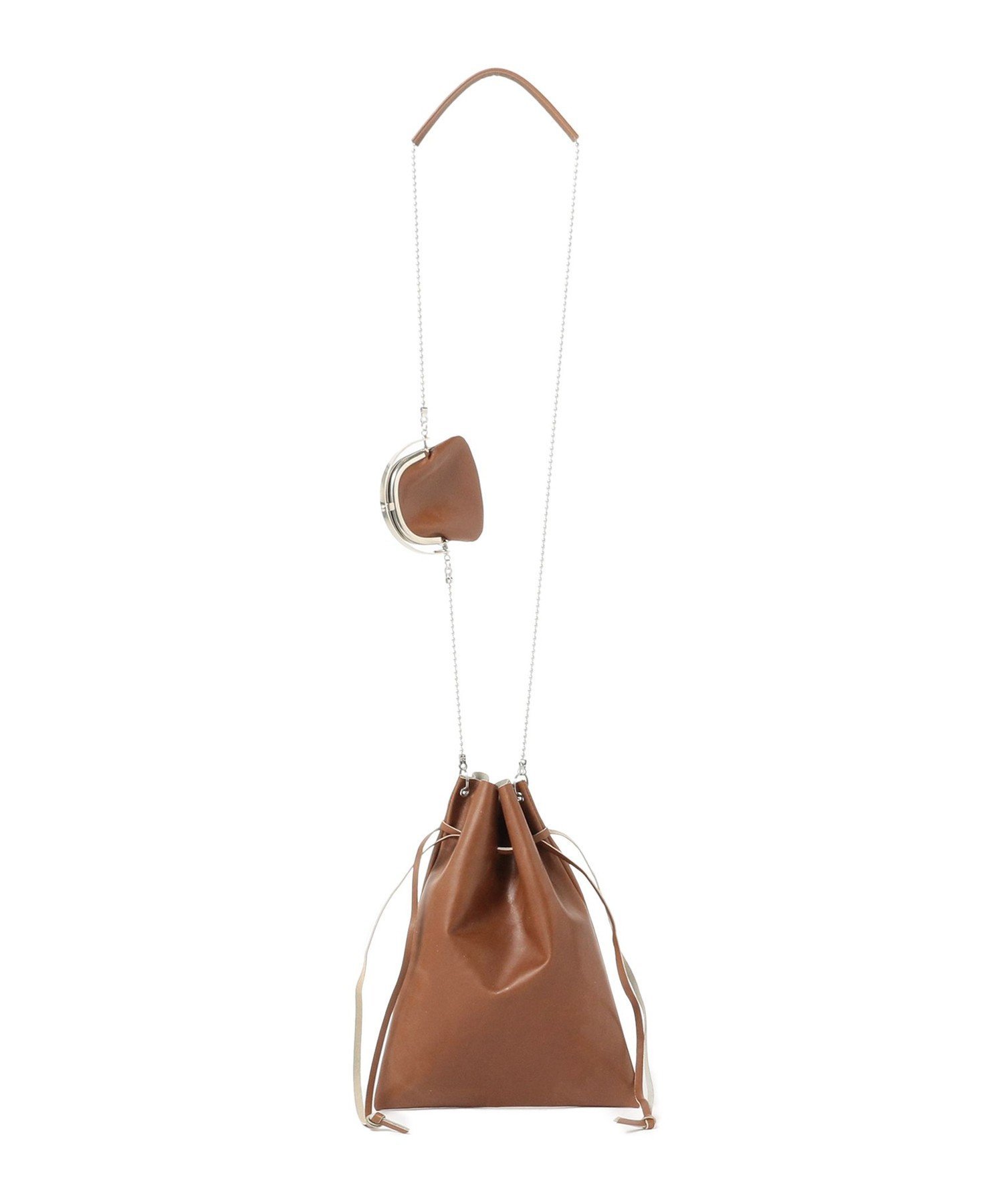 Ray BEAMS ○ED ROBERT JUDSON / CHAIN POUCH & FRAME PURSE ビームス ウイメン 財布・ポーチ・ケース ポーチ ブラック ベージュ ブラウン【送料無料】