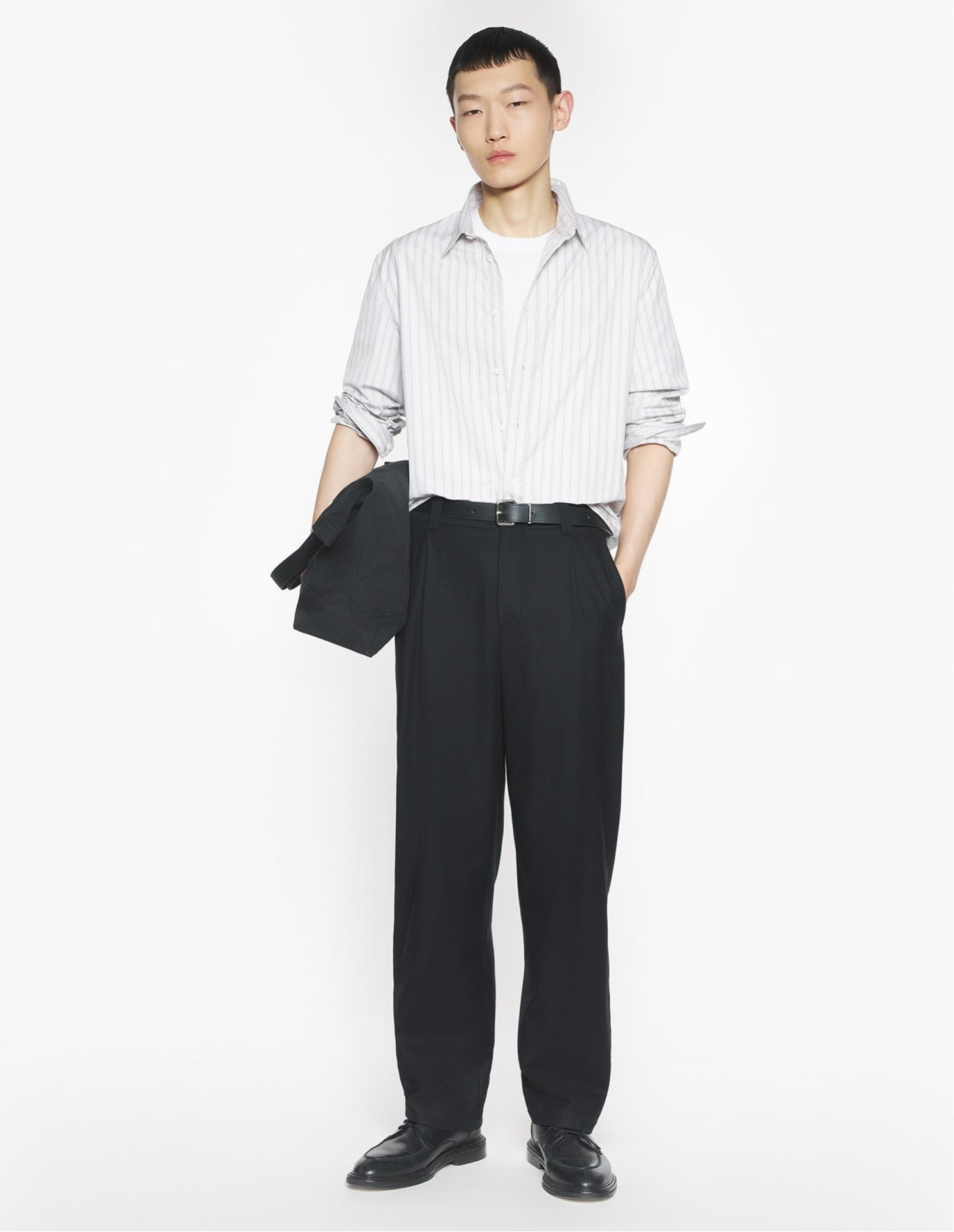 【SALE／40%OFF】Maison Kitsune Maison Kitsune/(M)MAISON KITSUNE HANDWRITTEN CASUAL SHIRT メゾン キツネ トップス シャツ・ブラウス グレー【送料無料】