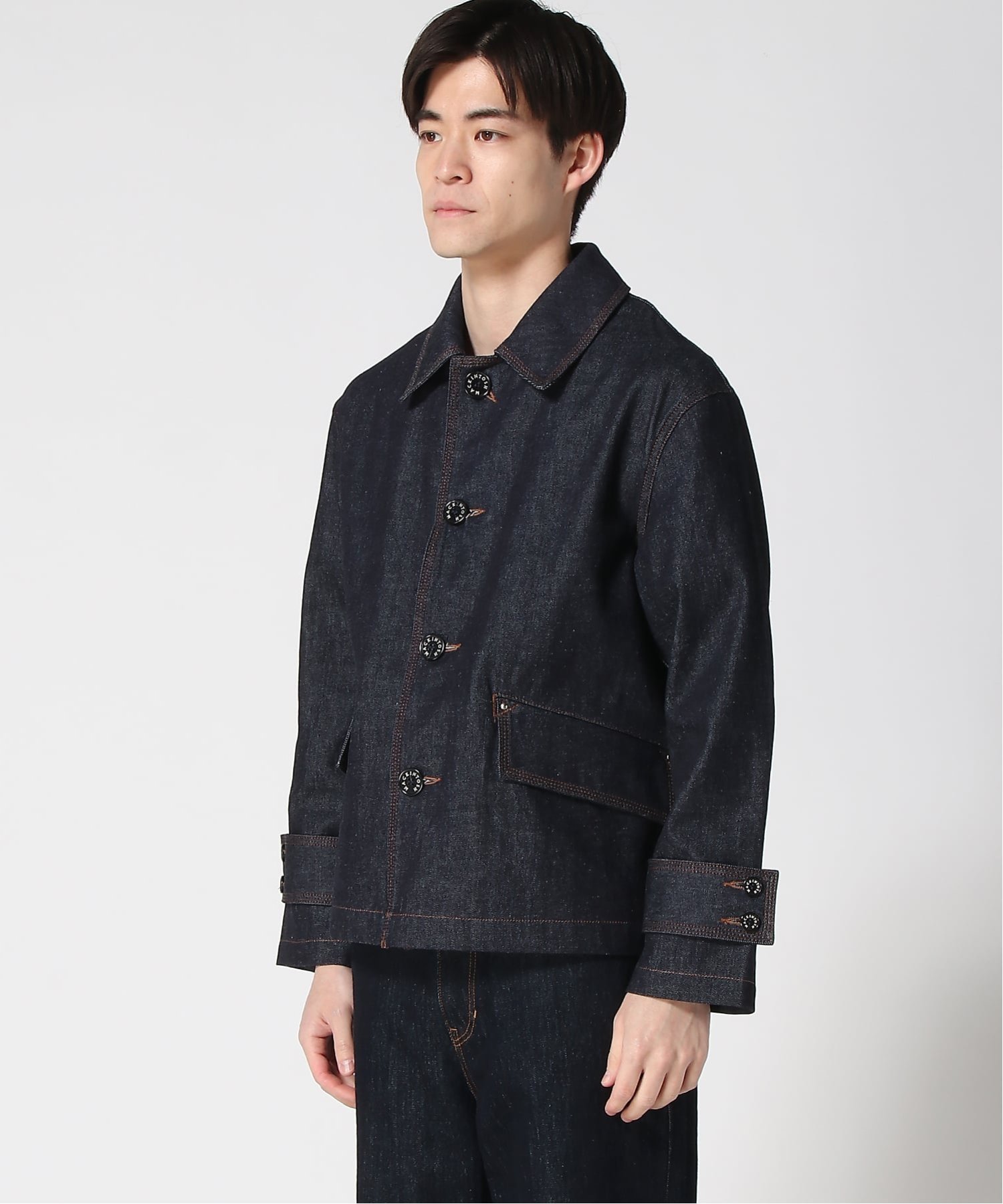 MACKINTOSH (M)【マッキントッシュ公式】HUMBIE SL DNM SHORT GTS マッキントッシュ ジャケット・アウター デニムジャケット ネイビー【送料無料】