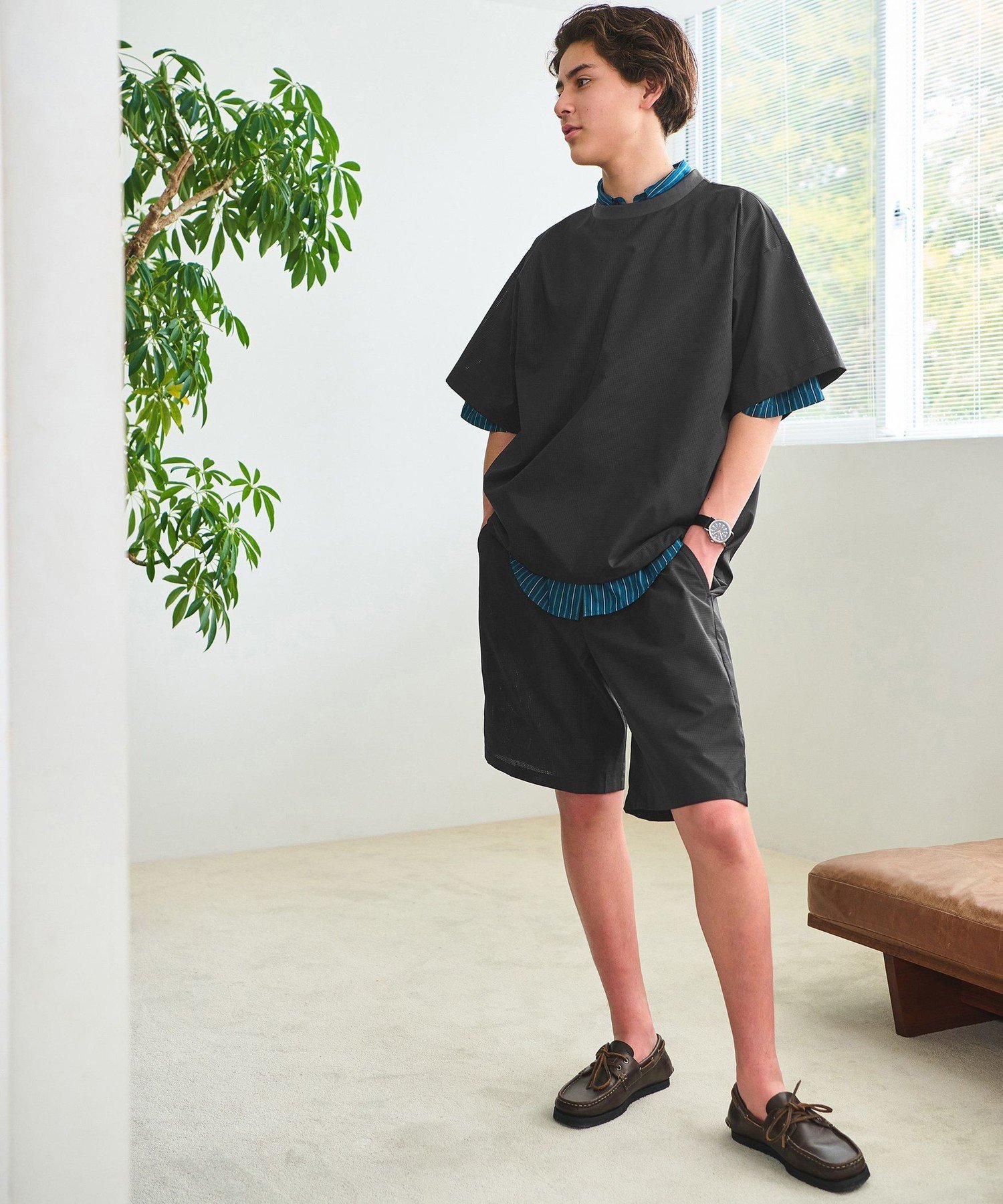 【別注】＜DAIWA＞Dot Air ショーツ ショートパンツ ユナイテッドアローズ グリーンレーベルリラクシング パンツ その他のパンツ グレー