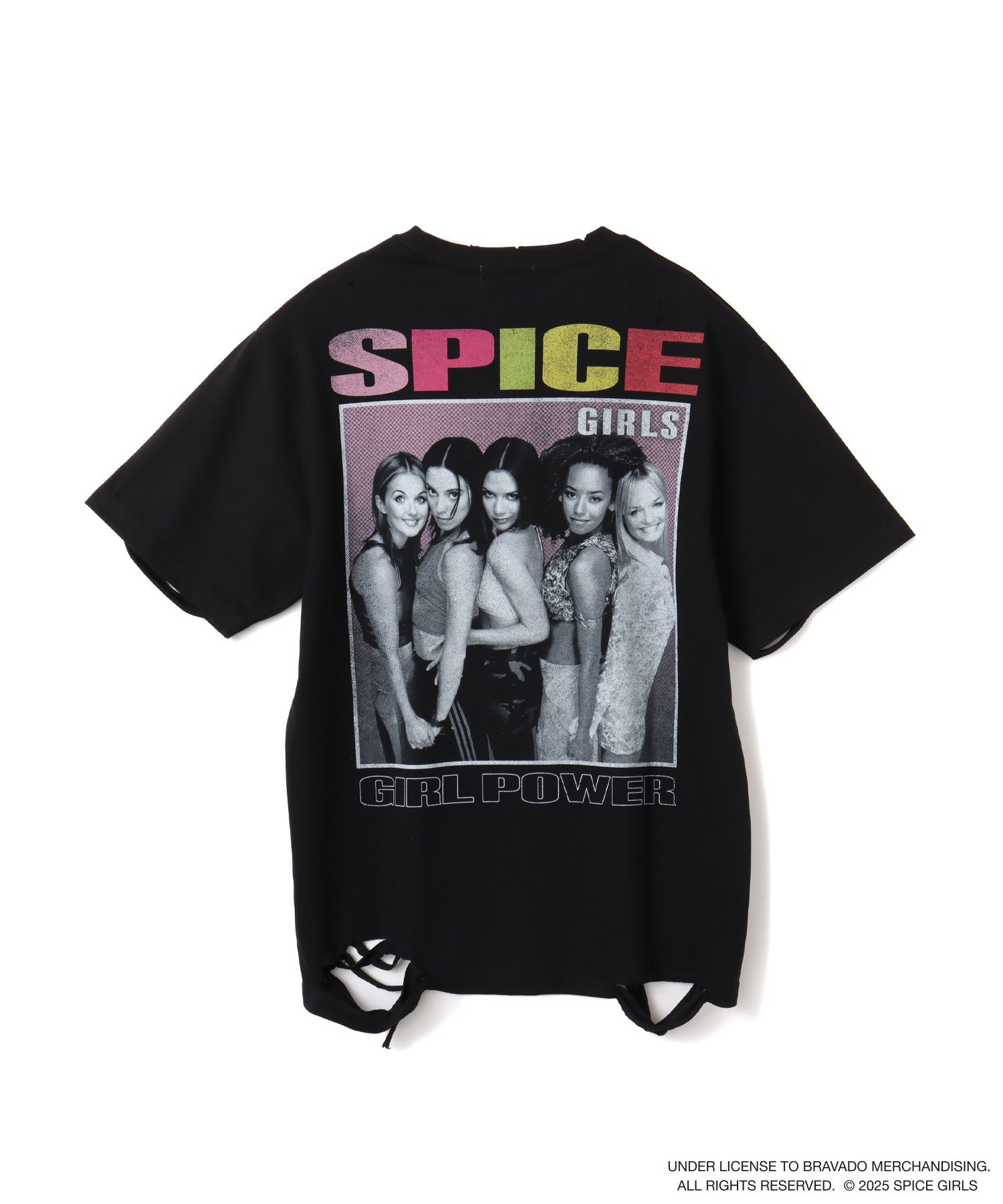 atmos pink atmos pink x SPICE GIRLS Damage T-shirt CHARCOAL アトモス トップス カットソー・Tシャツ グレー