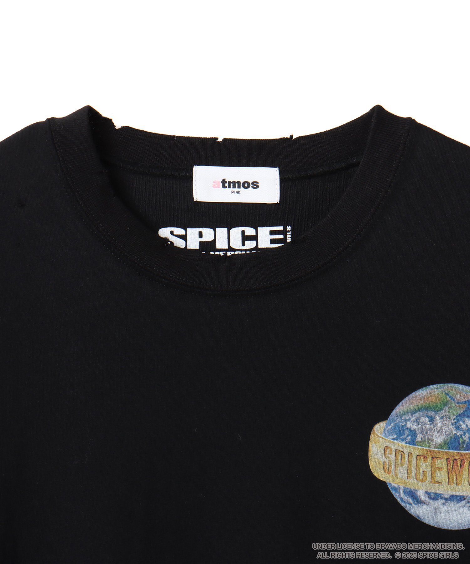 atmos pink atmos pink x SPICE GIRLS Damage T-shirt CHARCOAL アトモス トップス カットソー・Tシャツ グレー
