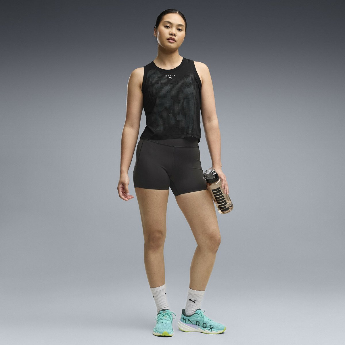 ウィメンズ トレーニング PUMA x HYROX クラウドスパン サーモアダプト クロップ タンク W PUMA X HYROX CLOUDSPUN THE プーマ トップス ノースリーブ・タンクトップ ブラック