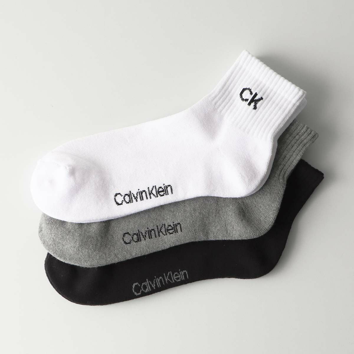 Calvin Klein 3足セット 足底パイル 抗