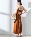 【SALE/50%OFF】SHIPS WOMEN <手洗い可能>バッククロス キャミ ワンピース シップス 水着・スイムグッズ その他の水着・スイムグッズ ブラ...