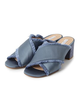 【SALE/60%OFF】anatelier MARIELA(マリエラ) サテンサンダル アナトリエ シューズ サンダル/ミュール パープル ブルー【送料無料】