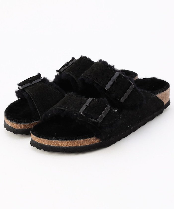 BIRKENSTOCK Arizona Shearling / アリゾナ シアリング フリークスストア シューズ・靴 サンダル ベージュ ブラック【送料無料】