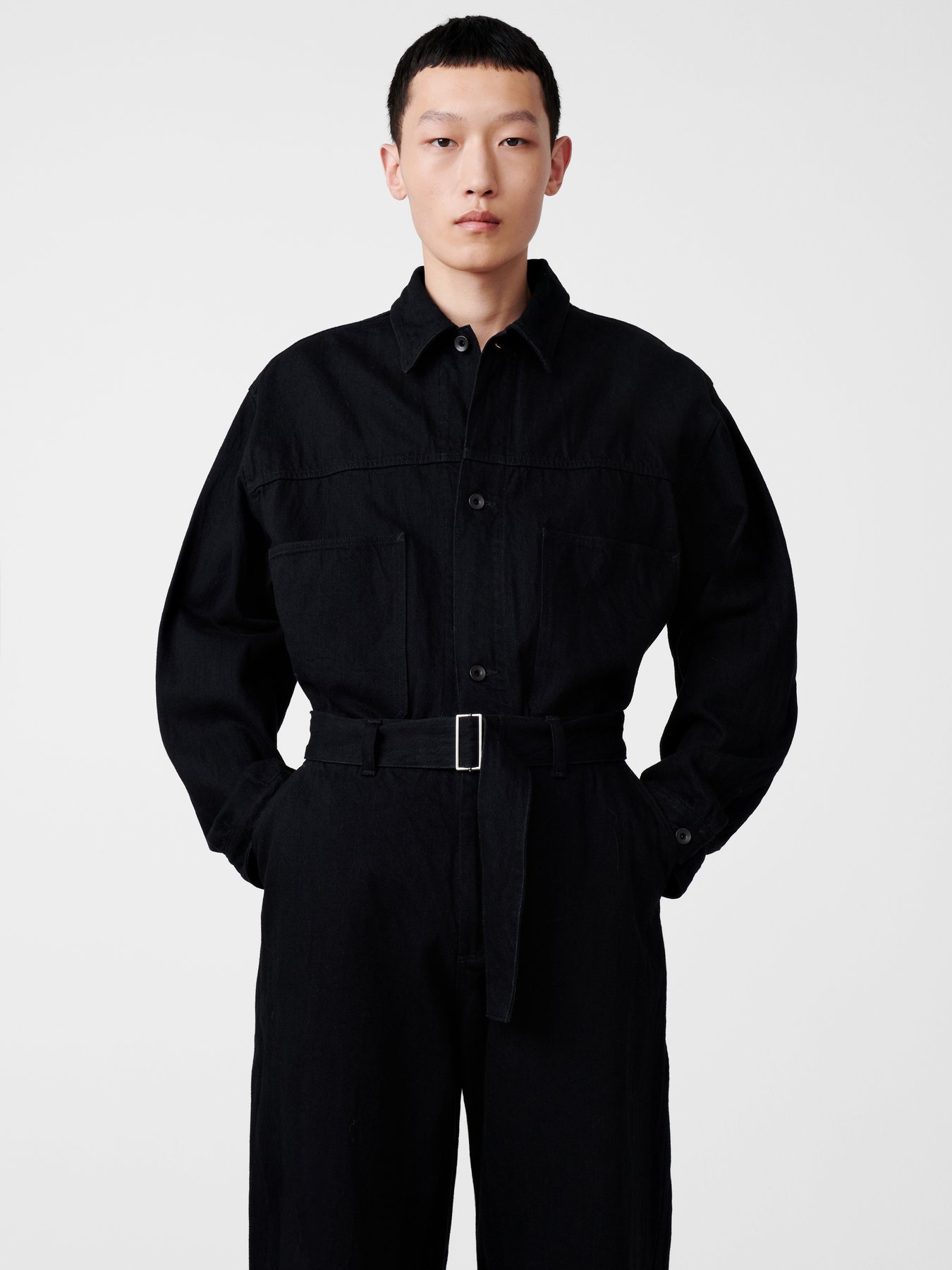 STUDIO NICHOLSON NOW DENIM PANT スタジオニコルソン パンツ スラックス・ドレスパンツ ブラック【送料無料】