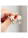 【SALE/30%OFF】Aimoon 花モチーフ フープピアス 韓国 おしゃれ ミニミニストア アクセサリー・腕時計 ピアス ゴールド