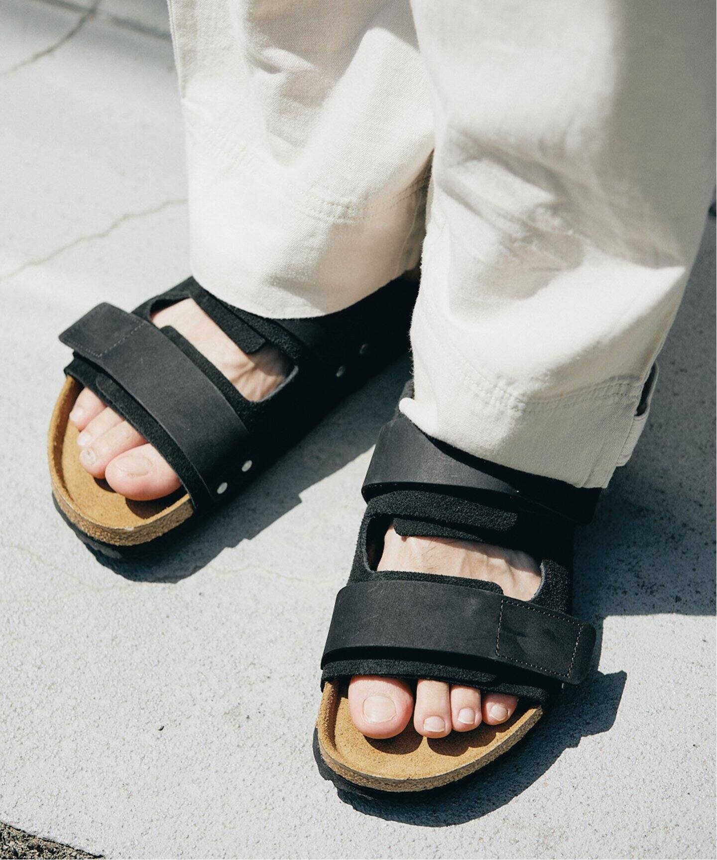 JOURNAL STANDARD relume 【BIRKENSTOCK/ビルケンシュトック】For relume UJI narrow ジャーナル スタンダード レリューム シューズ・靴 サンダル ブラック カーキ【送料無料】