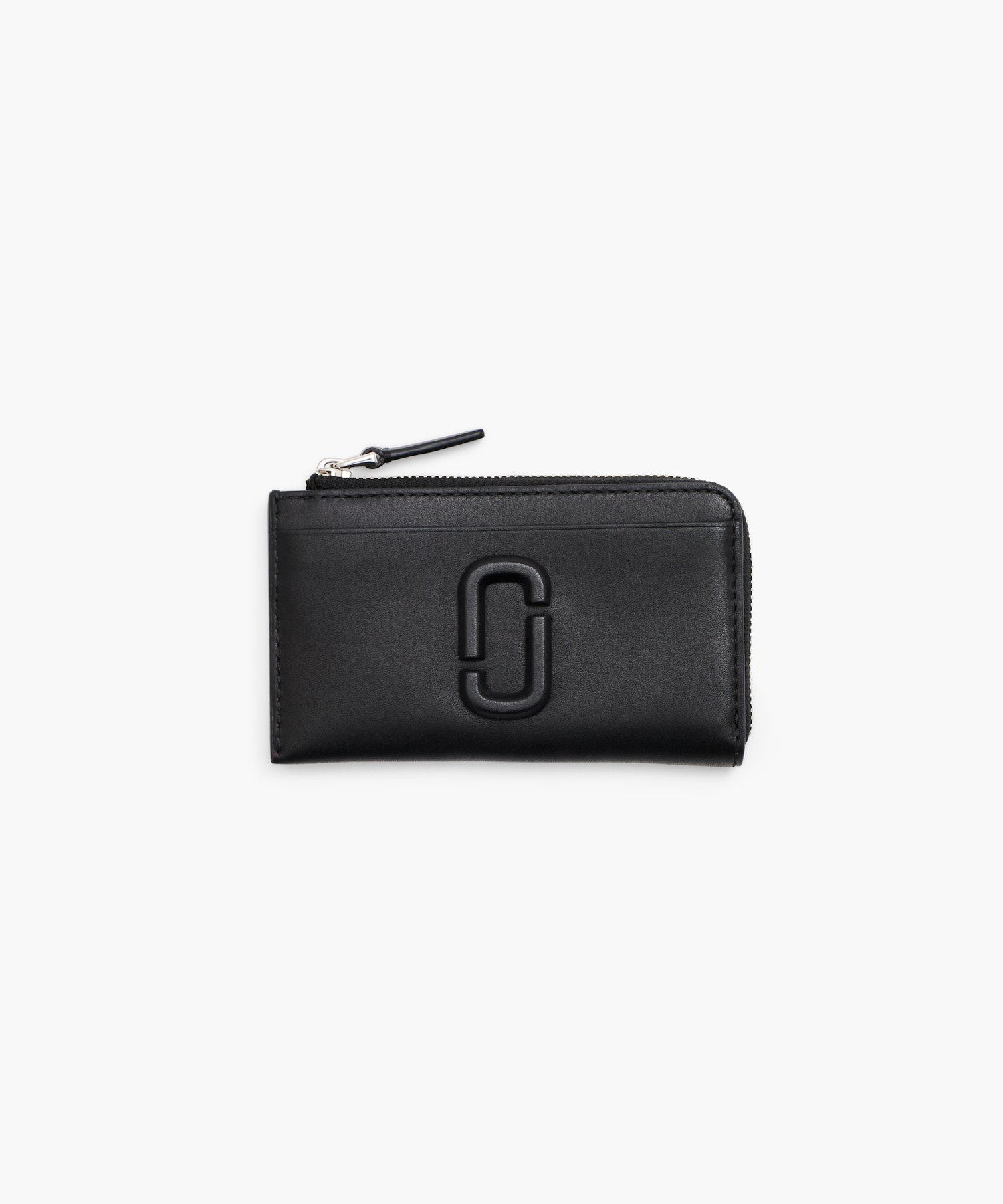 マークジェイコブス ポーチ（レディース） MARC JACOBS 【公式】THE LEATHER COVERED J MARC TOP ZIP MULTI WALLET/ザ レザー カバード Jマーク トップジップ マルチ ウォレット マーク ジェイコブス 財布・ポーチ・ケース 財布 ブラック【送料無料】