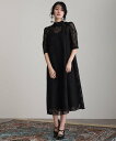 【SALE/78%OFF】PourVous レーステントラインドレス結婚式パーティードレスお呼ばれオケージョンドレス同窓会 プールヴー ワンピース・ドレス ドレ...