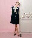LOULOU WILLOUGHBY 【LOULOU WILLOUGHBY】ファンシーツイードロングジレ アルアバイル トップス ベスト・ジレ ホワイト ネイビー...