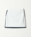 UNITED ARROWS GOLF パイピング スカート 透湿性 接触冷感 UV 2WAYストレッチ ユナイテッドアローズ スポーツ・アウトドア用品 ゴルフグッズ ホワイト ネイビー【送料無料】