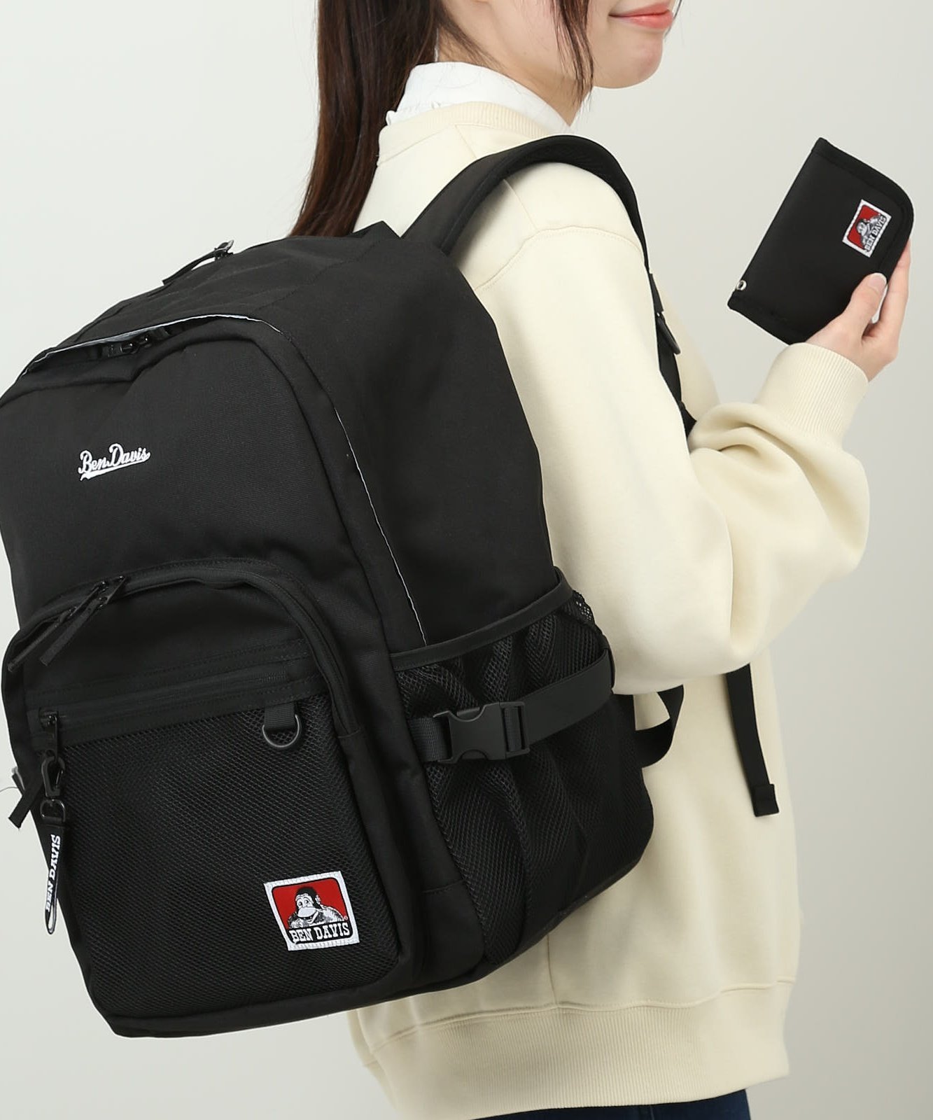 BEN DAVIS BEN DAVIS ベンデイビス MIRROR XL DAYPACK ローラ バッグ リュック・バックパック ブラック..