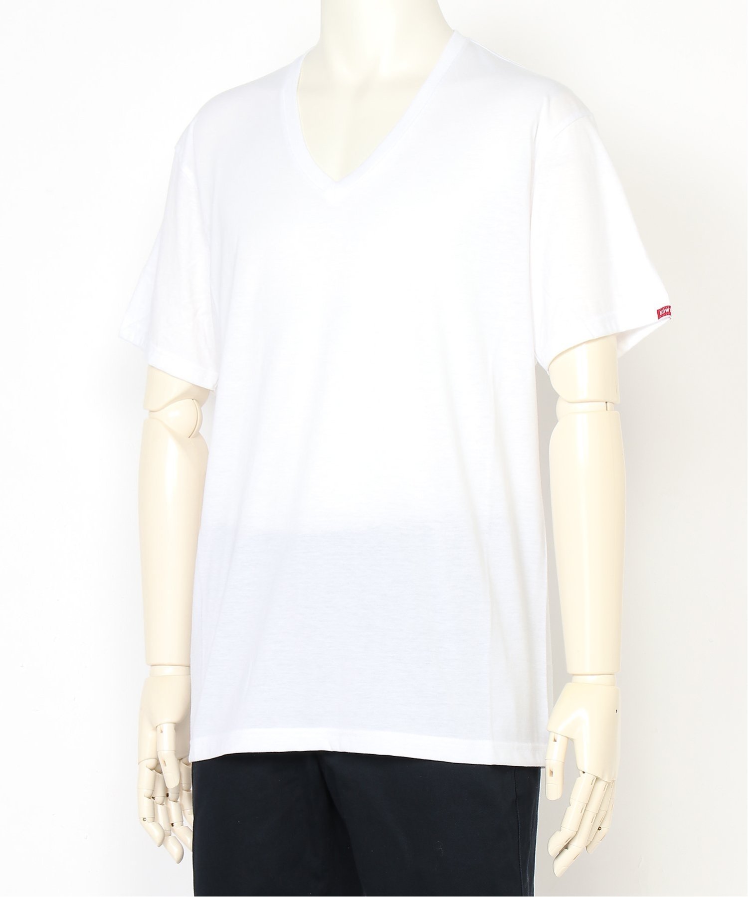 EDWIN EDWIN/(M)半袖V首Tシャツ ショップ-アルテキミコ トップス カットソー・Tシャツ ホワイト グレー ネイビー ベージュ