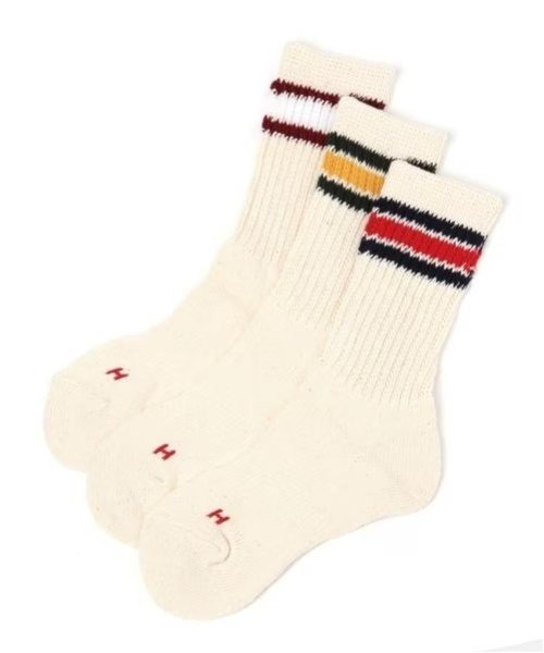 BAYFLOW (K)HKクラシック3Pソックス/K ベイフロー 靴下・レッグウェア 靴下 ベージュ