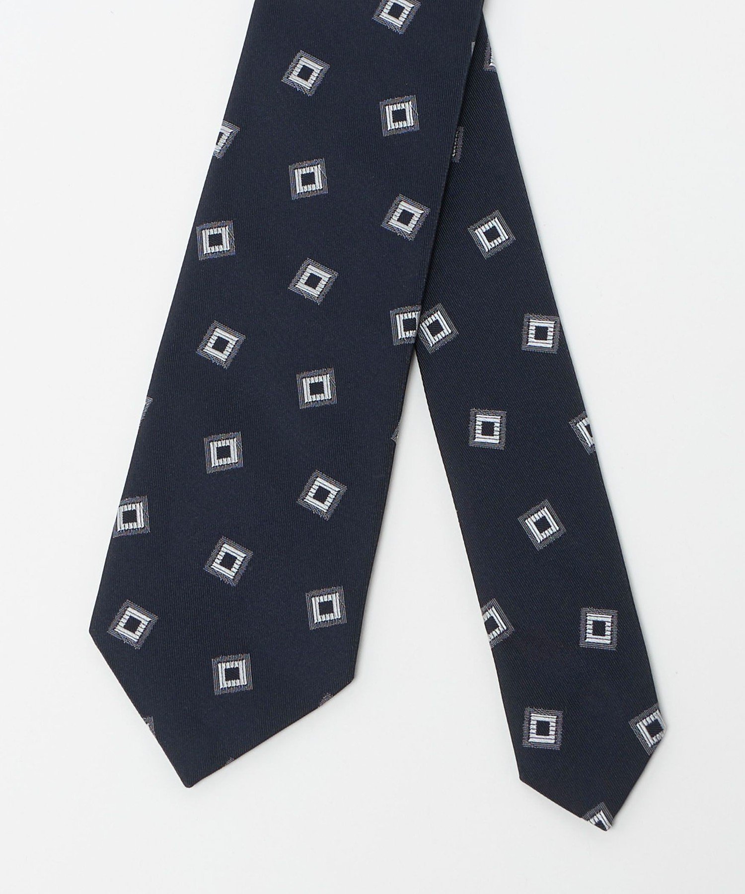 UNITED ARROWS スクエア コモン ネクタイ ユナイテッドアローズ スーツ・フォーマル ネクタイ・蝶ネクタイ ネイビー【送料無料】