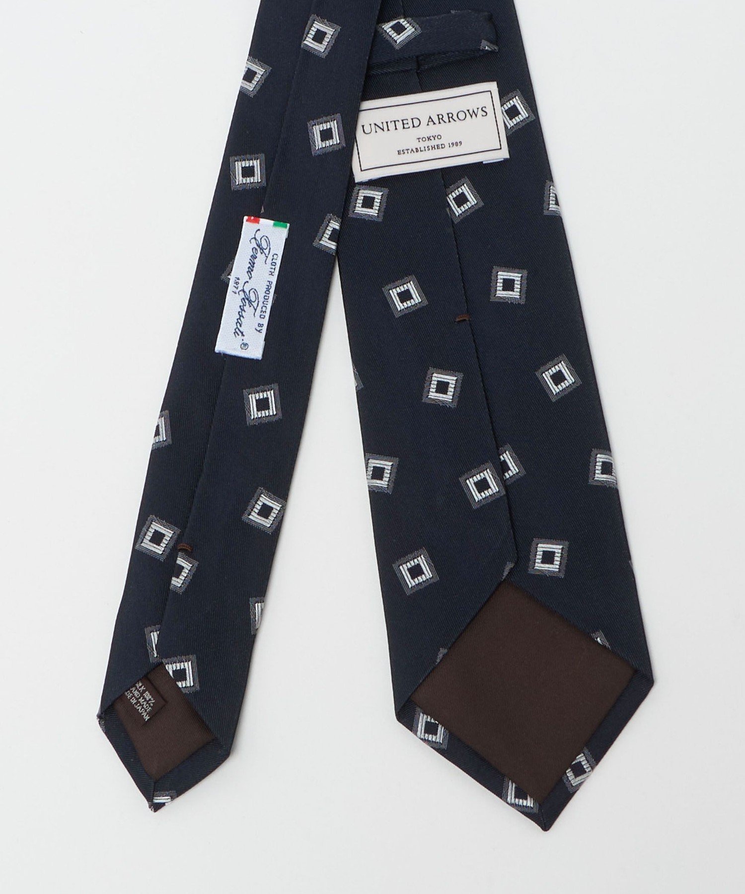 UNITED ARROWS スクエア コモン ネクタイ ユナイテッドアローズ スーツ・フォーマル ネクタイ・蝶ネクタイ ネイビー【送料無料】