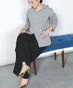 Demi-Luxe BEAMS ダンボール ジップ パーカー デミルクス ビームス トップス パーカー・フーディー グレー【送料無料】