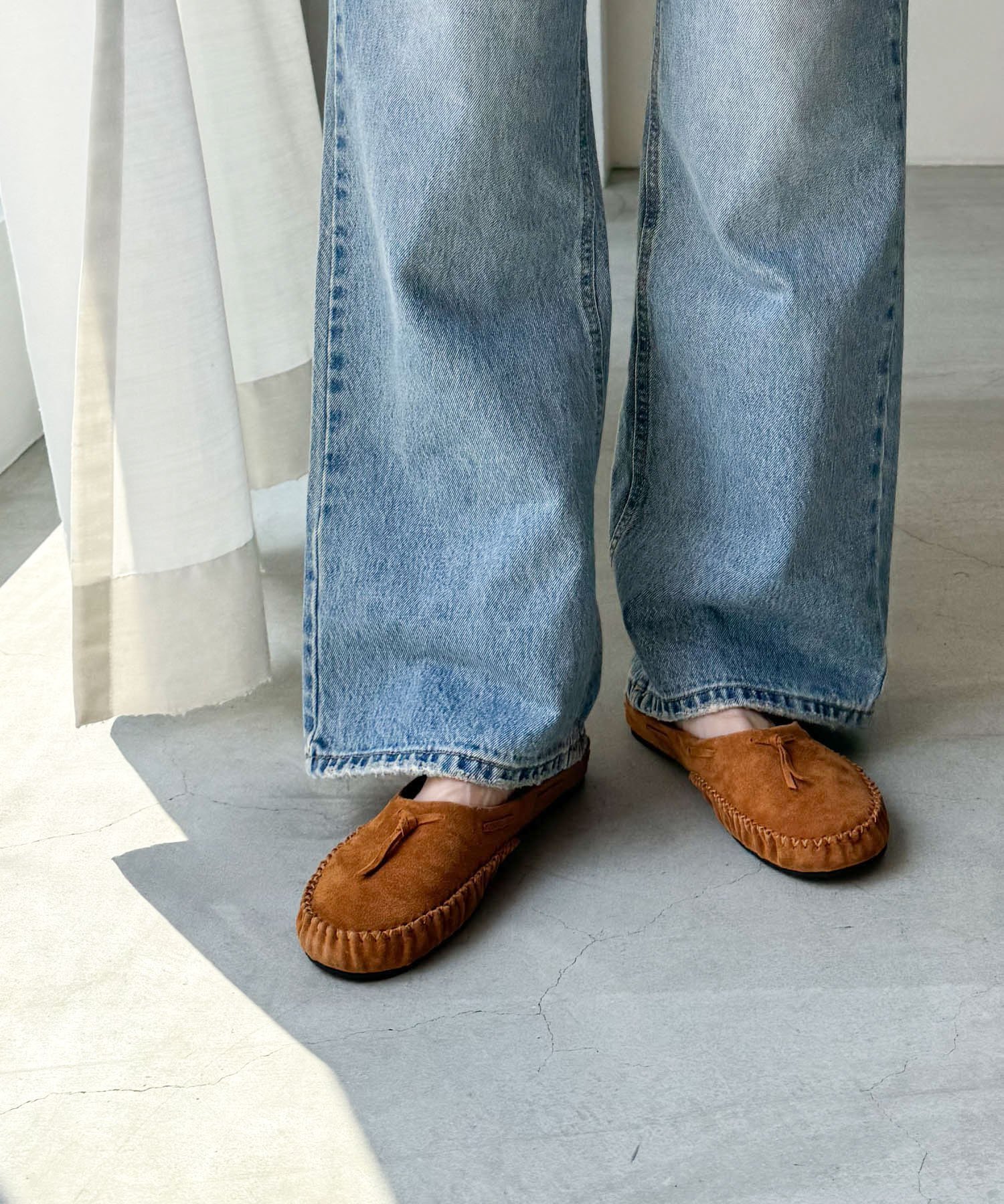 El mar El mar スエードスリッパ キャナルジーン シューズ・靴 モカシン・デッキシューズ ブラウン【送料無料】