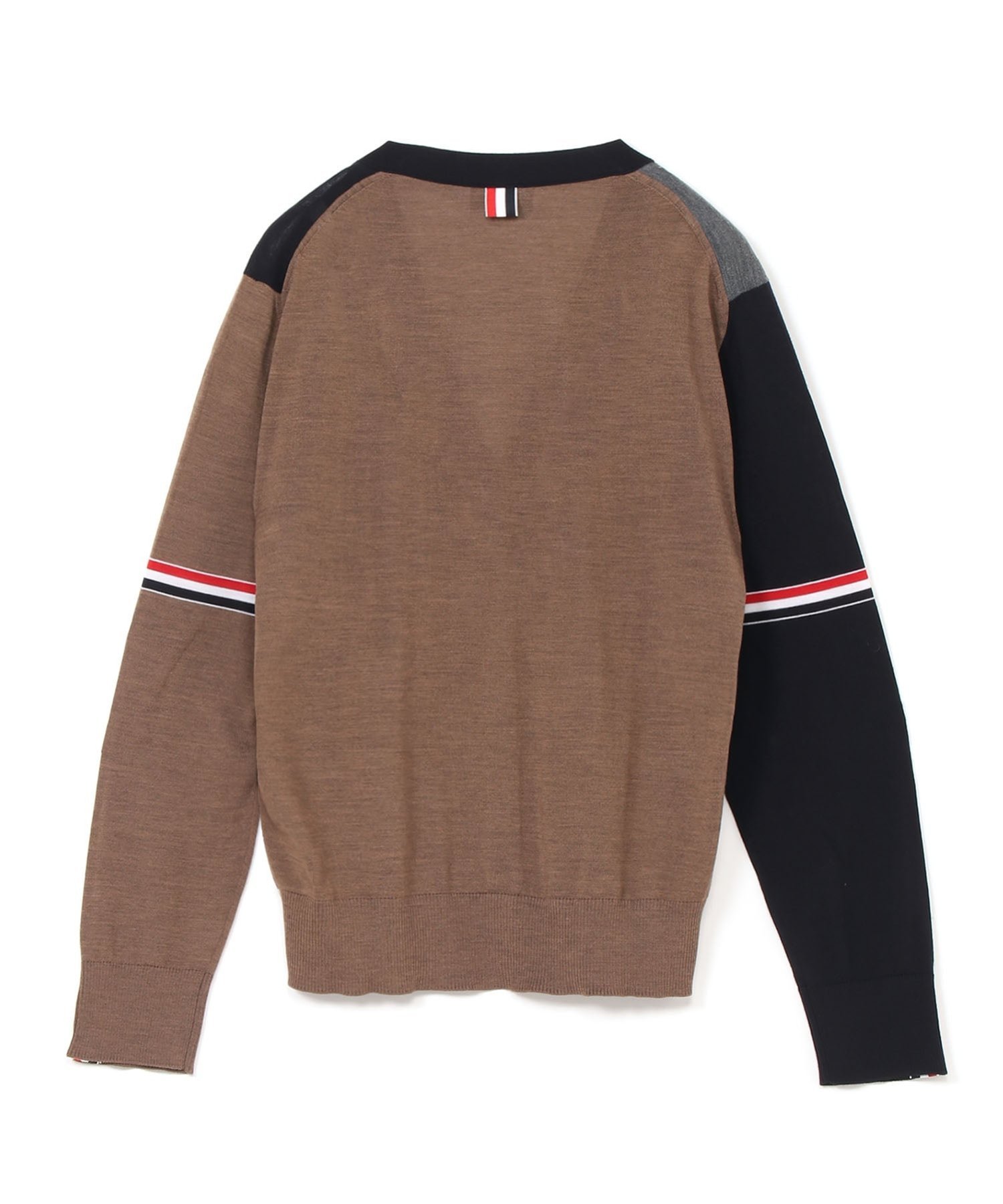 THOM BROWNE FUN MIX RELAXED FIT V NECK CARDIGAN トムブラウン トップス カーディガン ネイビー【送料無料】