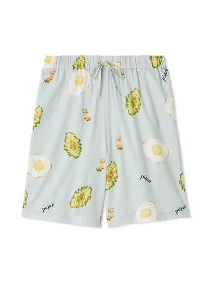 gelato pique 【HOMME】サニーサイドエッグ総柄ハーフパンツ ジェラートピケ パンツ その他のパンツ ネ..