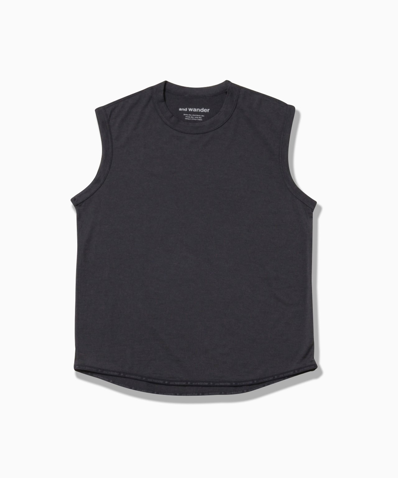 and wander merino base tank top アンドワンダー トップス カットソー・Tシャツ グレー ブラック ブルー ホワイト【送料無料】