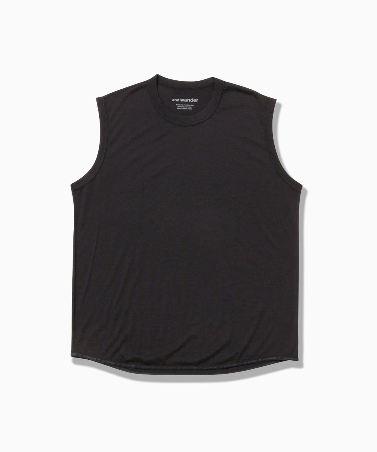 and wander merino base tank top アンドワンダー トップス カットソー・Tシャツ グレー ブラック ブルー ホワイト【送料無料】