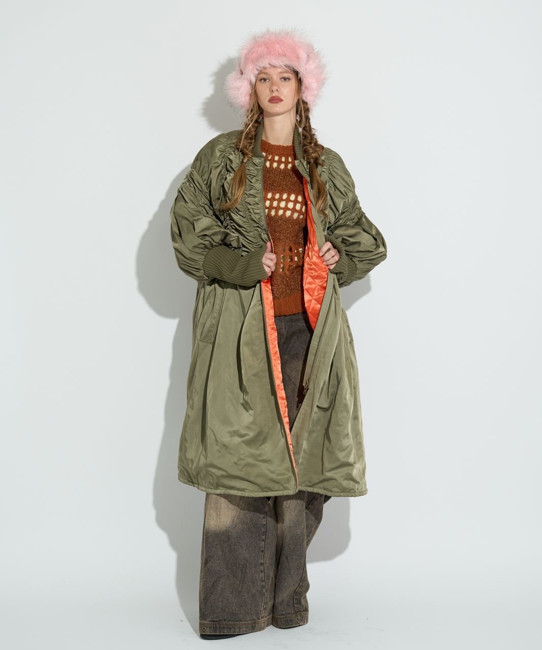 ANNA SUI NYC ロングMA-1コート アナ ス