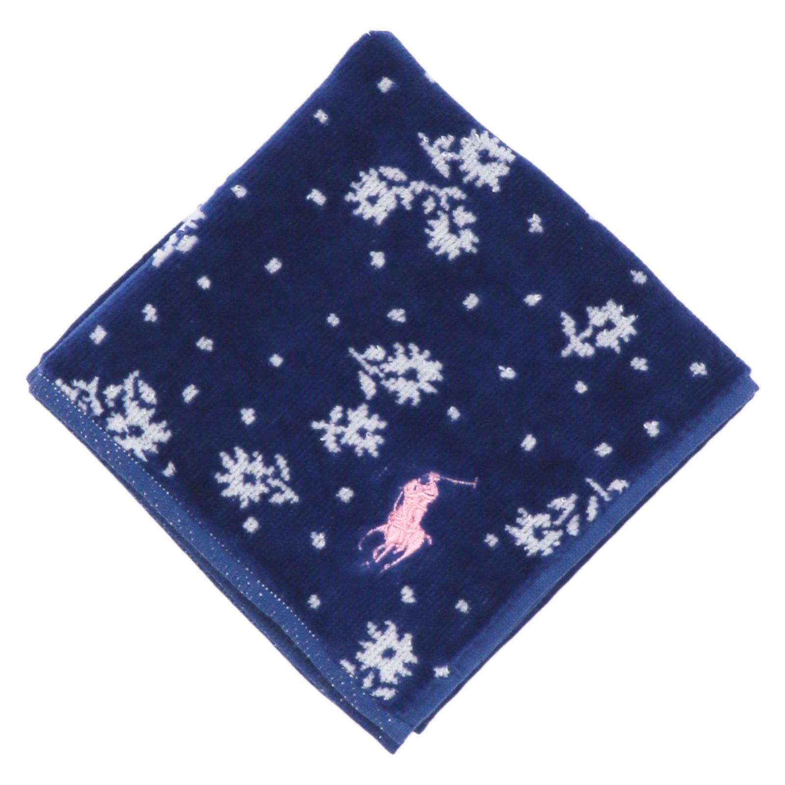 POLO RALPH LAUREN(ポロ ラルフ ローレン) レディースミニタオル インターモードカワベ ファッション雑貨 ハンカチ・ハンドタオル ネイビー ホワイト ピンク